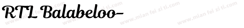 RTL Balabeloo字体转换
